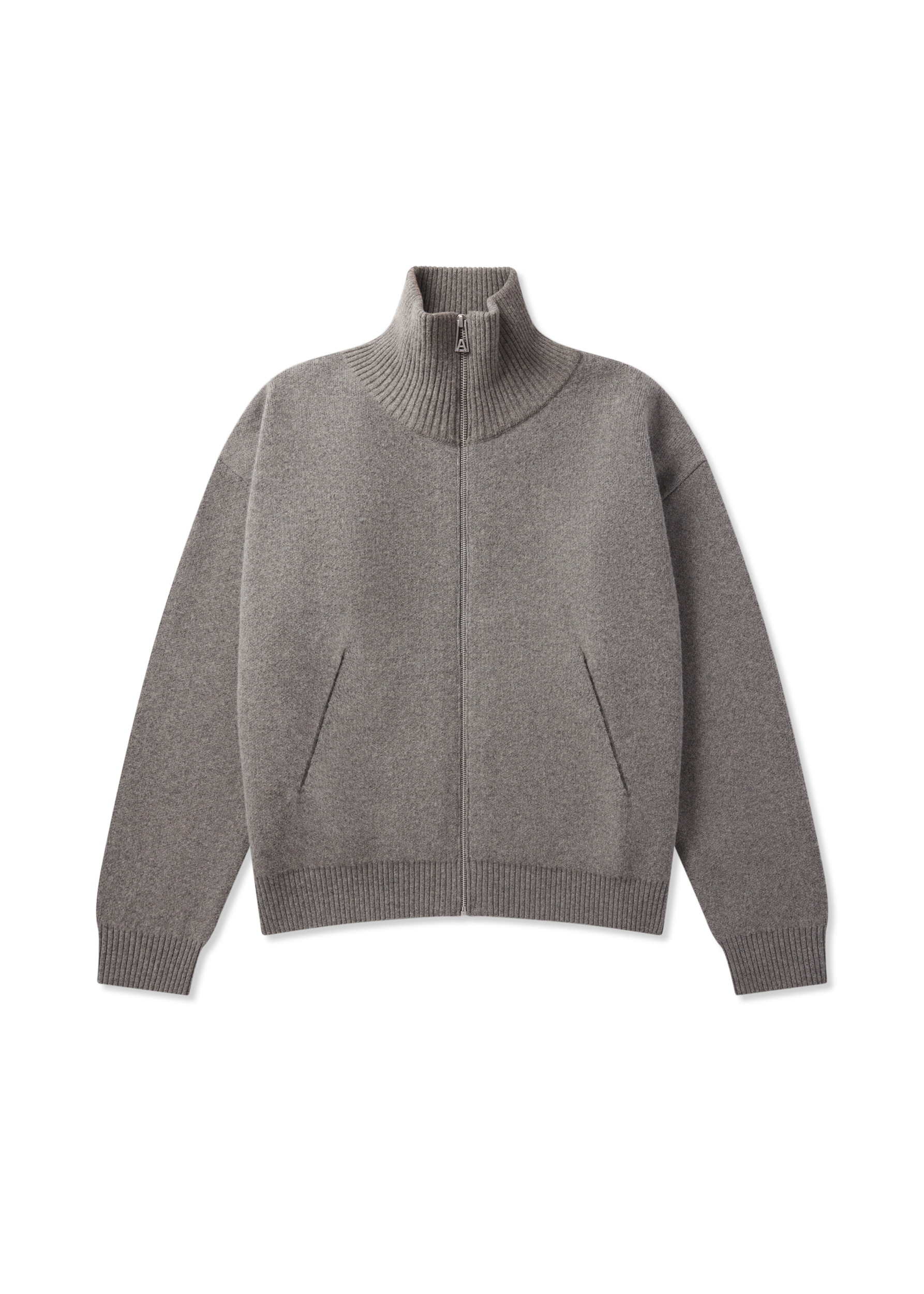 Core Zip-Up Sweater - Grey Melange