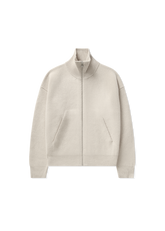 Core Zip-Up Sweater - Light Beige