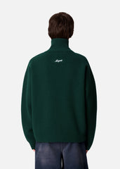 Core Zip-Up Sweater - Dark Green