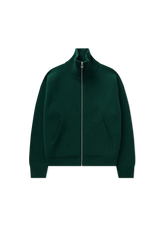 Core Zip-Up Sweater - Dark Green