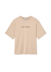 Distort Washed T-Shirt - Dark Beige