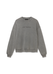 Distort Washed Sweatshirt - Steel Grey