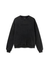Distort Washed Sweatshirt - Black