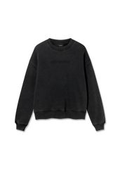 Distort Washed Sweatshirt - Black