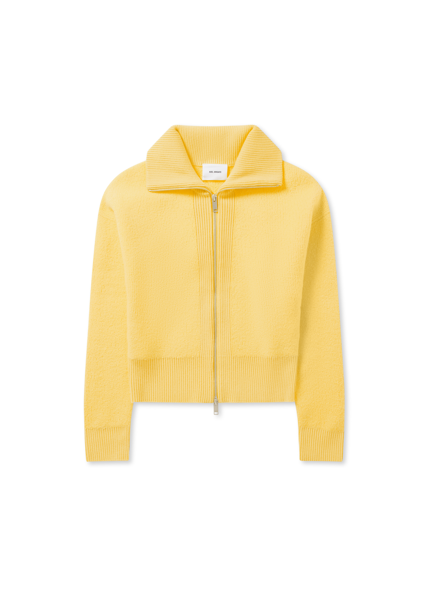 Verve Zip-Up Cardigan - Yellow