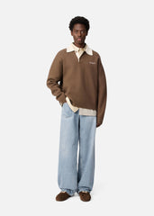 Sonny Polo Sweater - Mid Brown