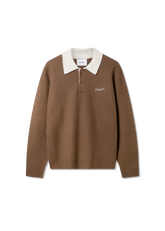 Sonny Polo Sweater - Mid Brown