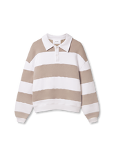 Shift Striped Sweatshirt - White/Stone