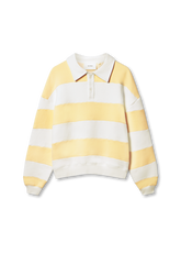 Shift Striped Sweatshirt - White/Light Yellow