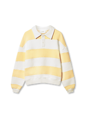 Shift Striped Sweatshirt - White/Light Yellow