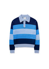 Marine Polo Sweater - Blue