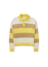 Marine Polo Sweater - Yellow/Beige