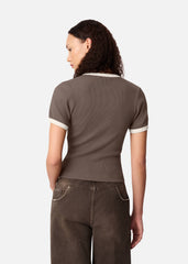 Dahlia T-Shirt - Coffee Brown