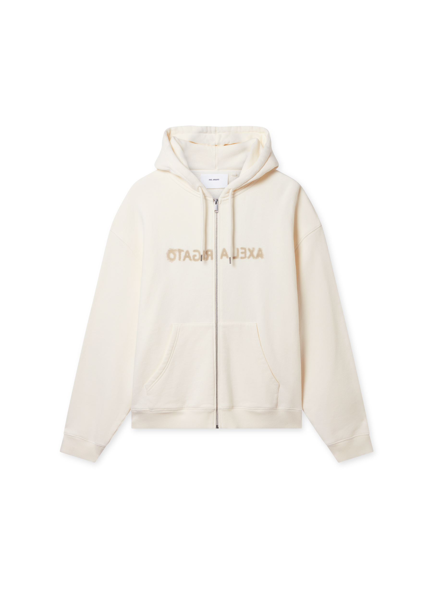 Rhys Zip Thru Hoodie - Cream