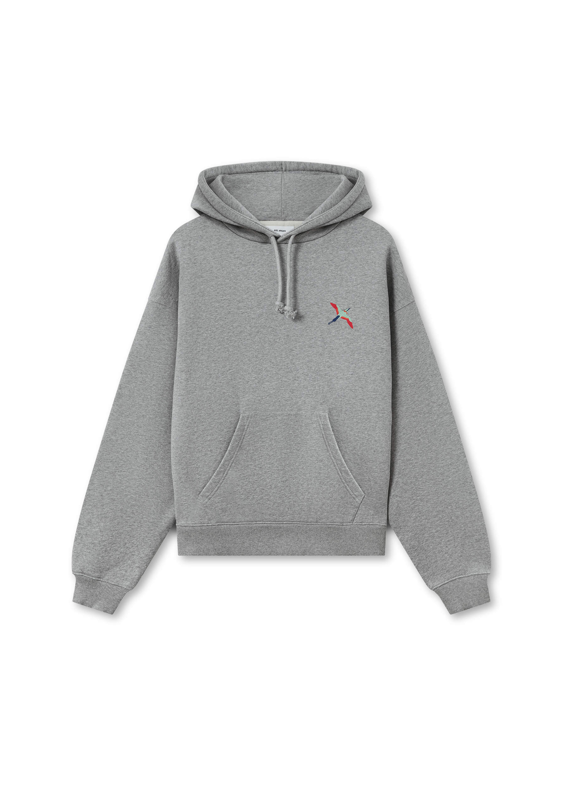 Bee Bird Hoodie - Grey Melange