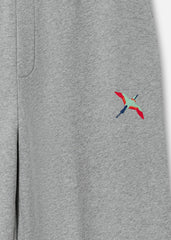 Bee Bird Sweatpants - Grey Melange