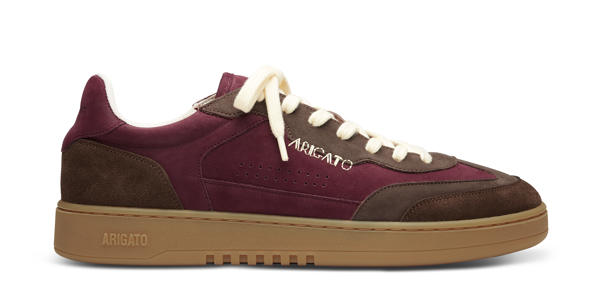 Dice T-Toe Sneaker - Burgundy/Brown