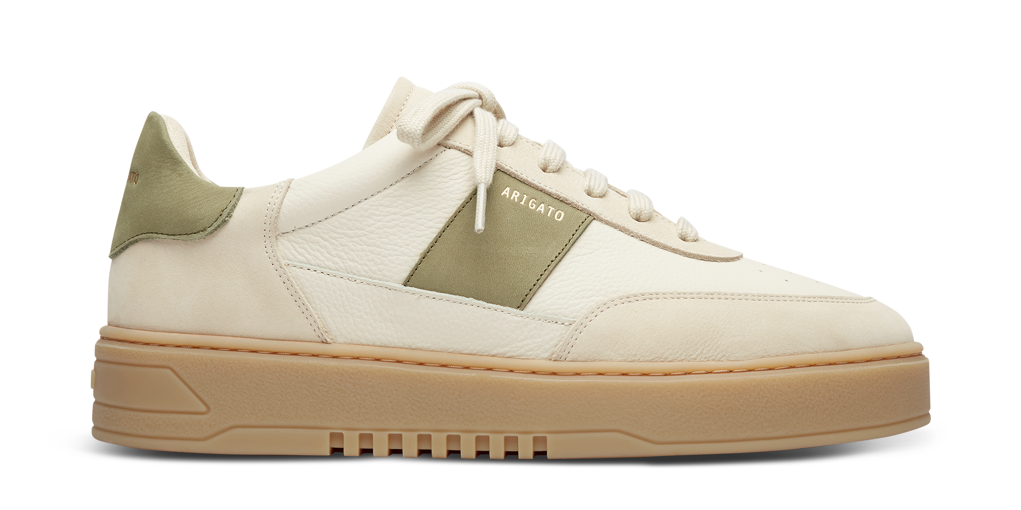 Orbit Vintage Sneaker - Off White/Green