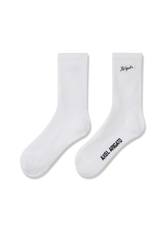 Scribble Arigato Tube Socks - White