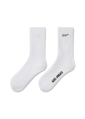 Scribble Arigato Tube Socks - White
