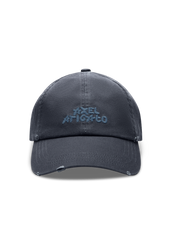 Floral Washed Cap - Dark Grey