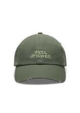 Floral Washed Cap - Olive Green