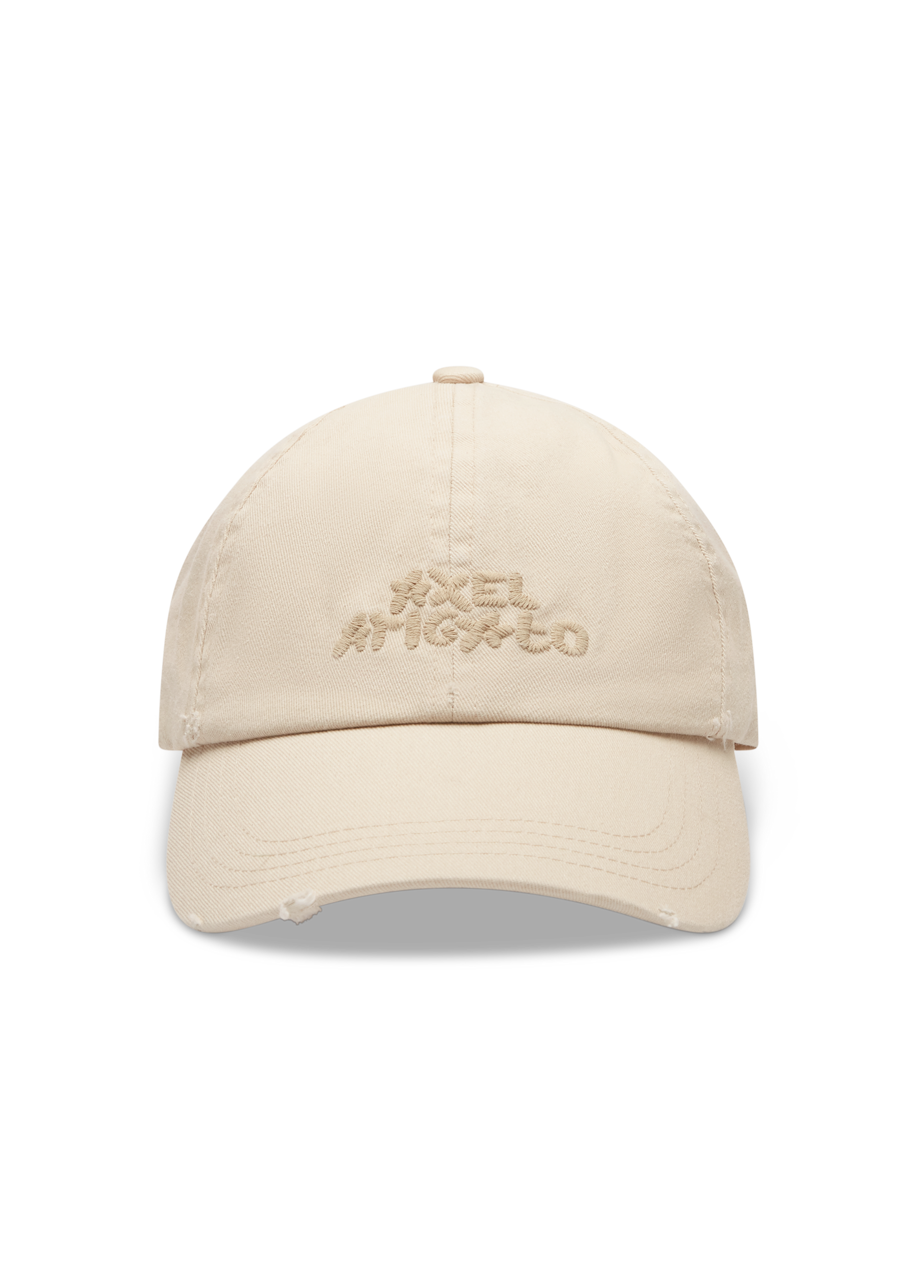 Floral Washed Cap - Beige