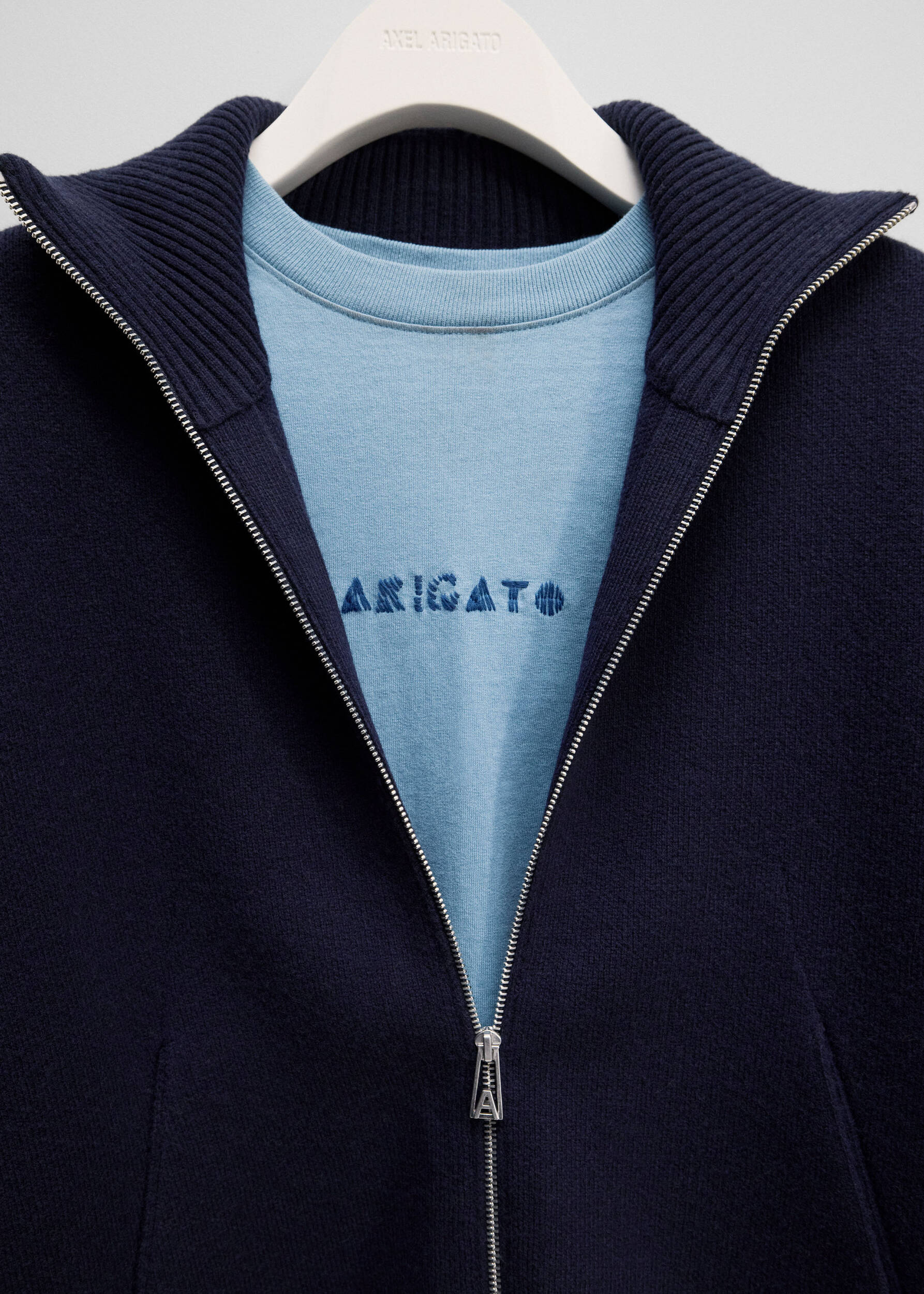 Core Zip-Up Sweater - Navy
