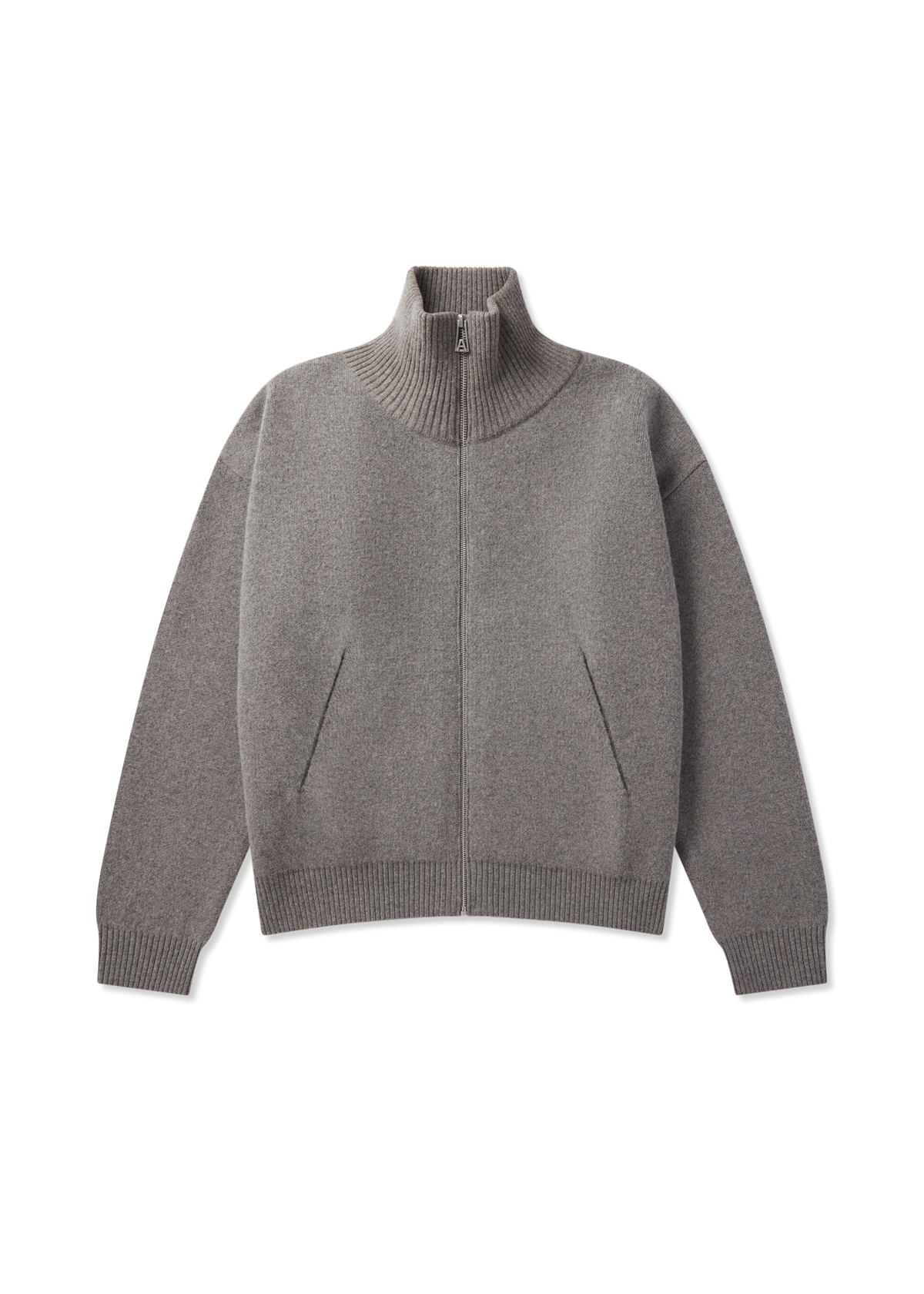 Core Zip-Up Sweater - Grey Melange