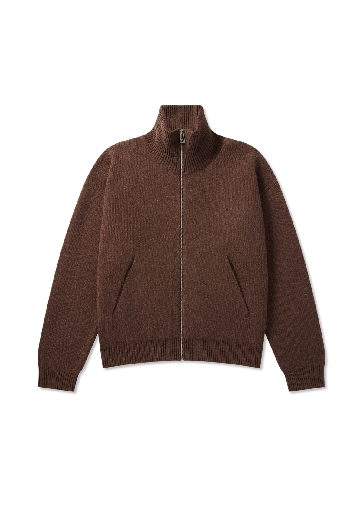 Core Zip-Up Sweater - Dark Brown