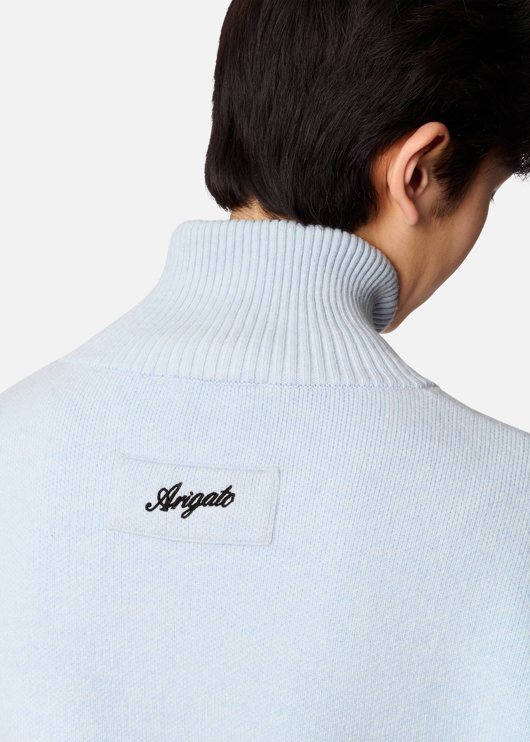Core Zip-Up Sweater - Light Blue