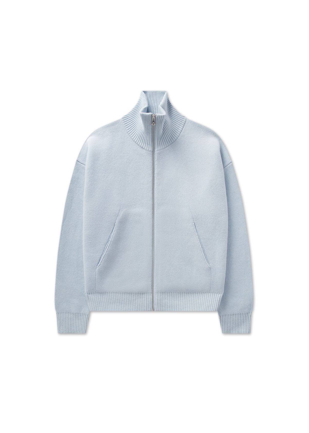 Core Zip-Up Sweater - Light Blue