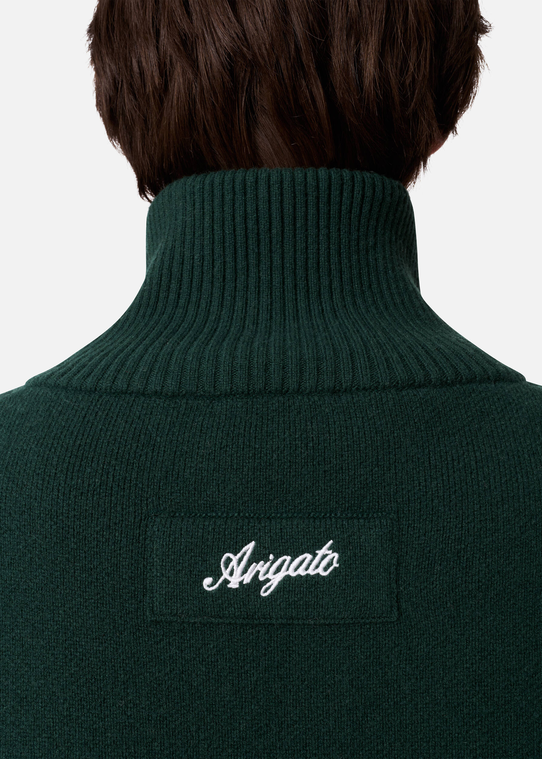 Core Zip-Up Sweater - Dark Green