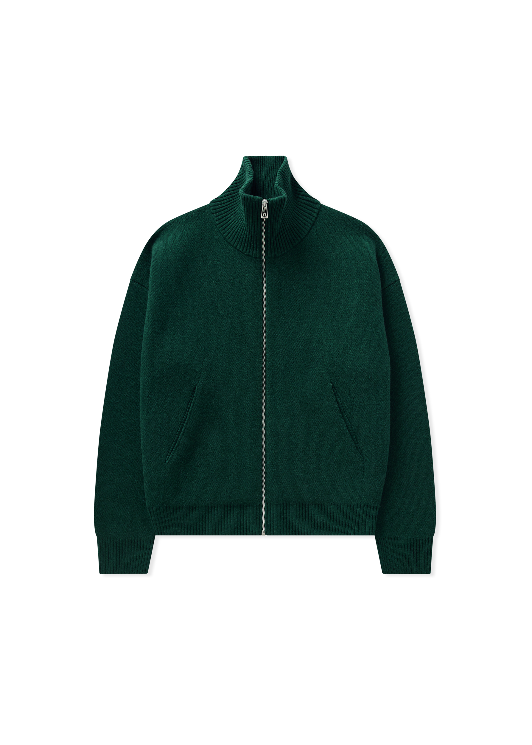 Core Zip-Up Sweater - Dark Green