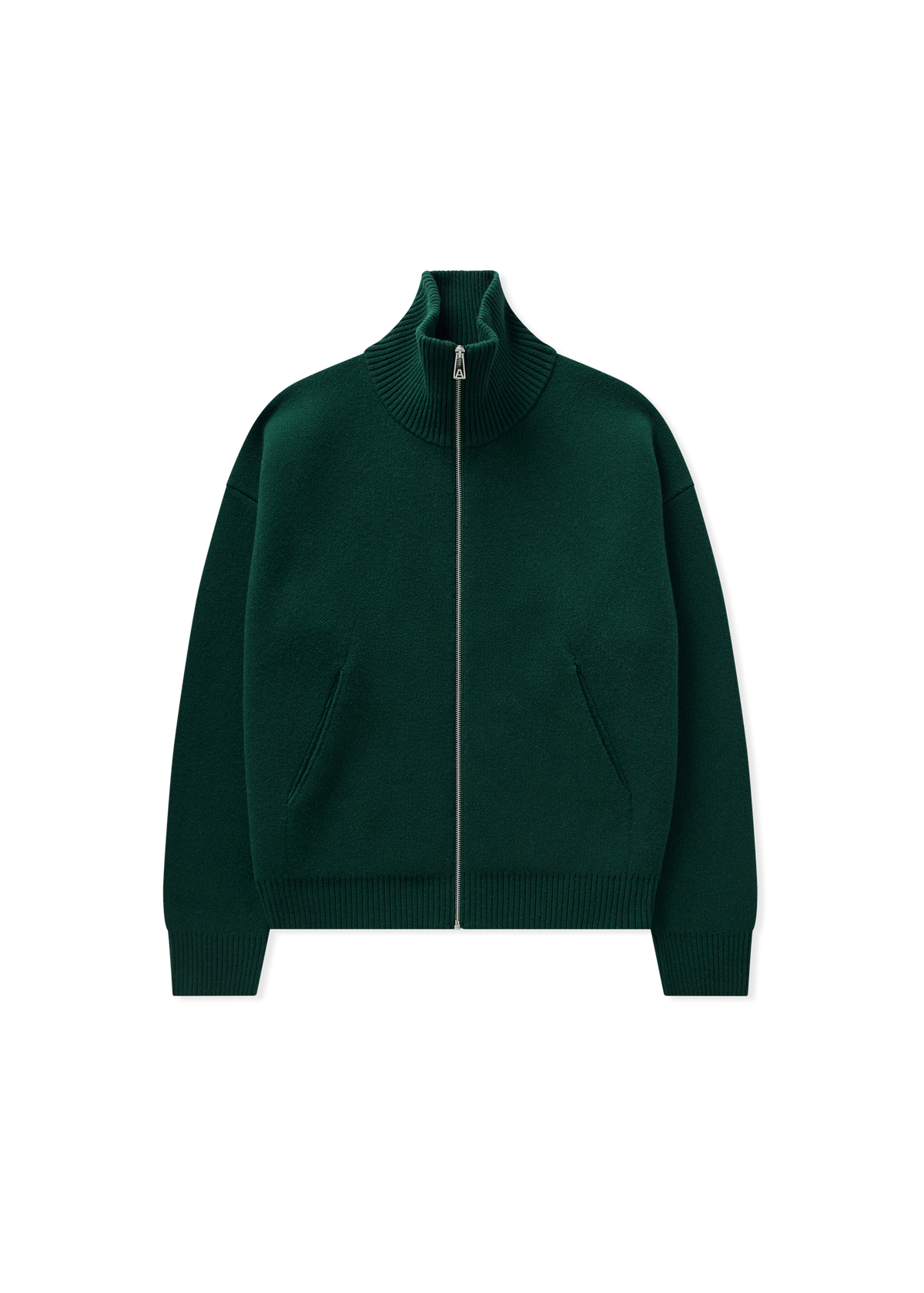 Core Zip-Up Sweater - Dark Green