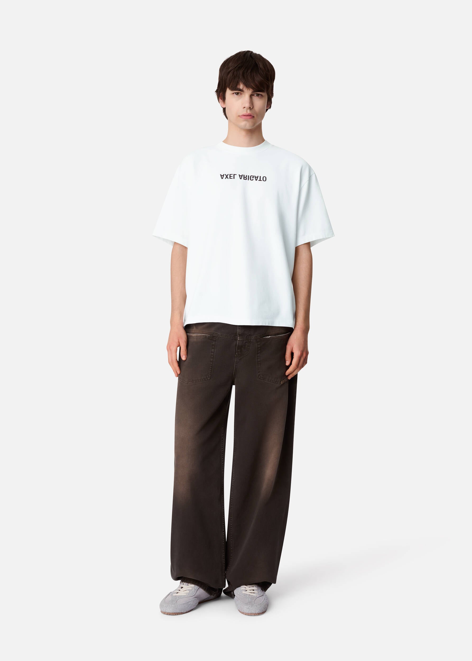 Distort Washed T-Shirt - White