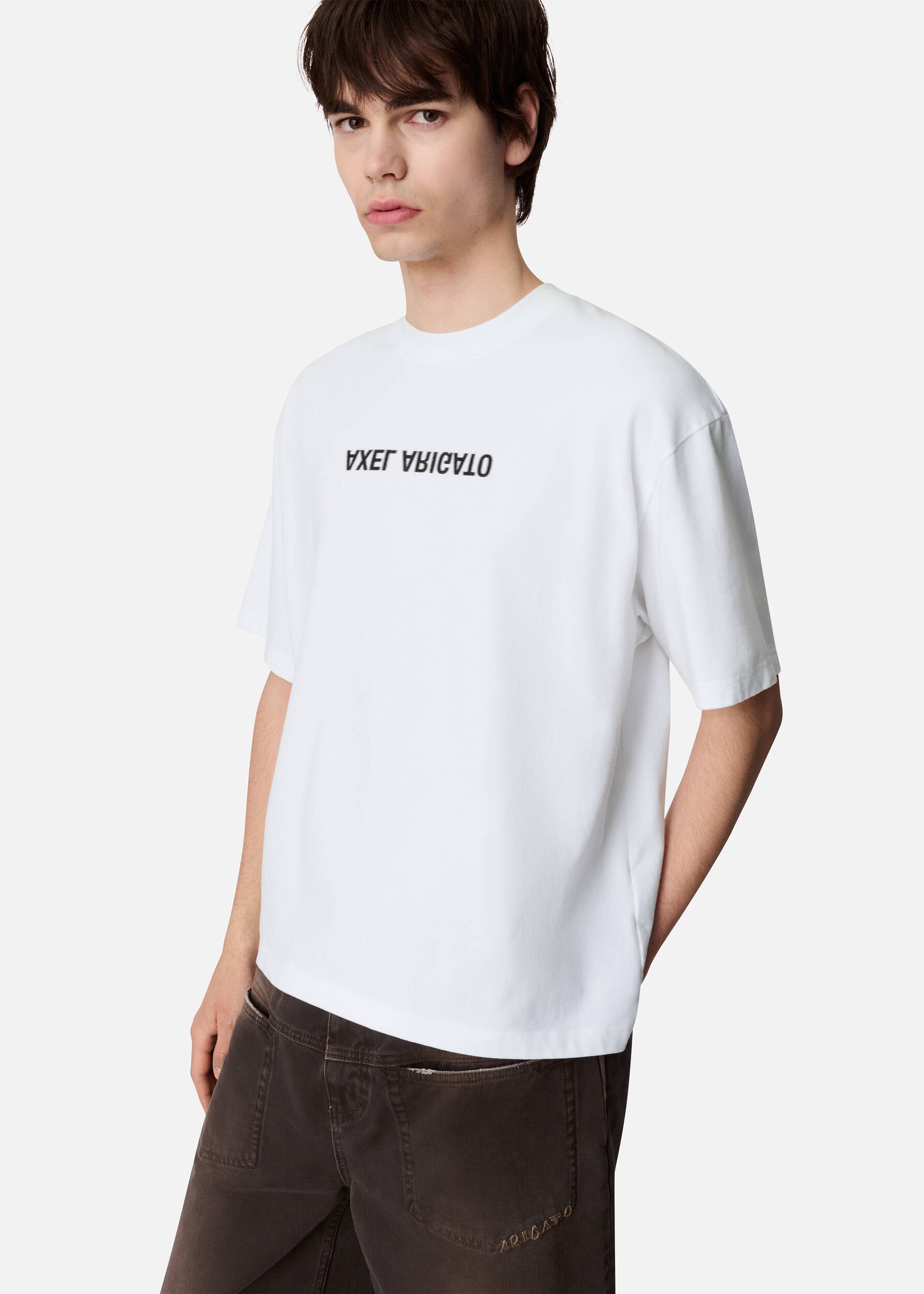 Distort Washed T-Shirt - White