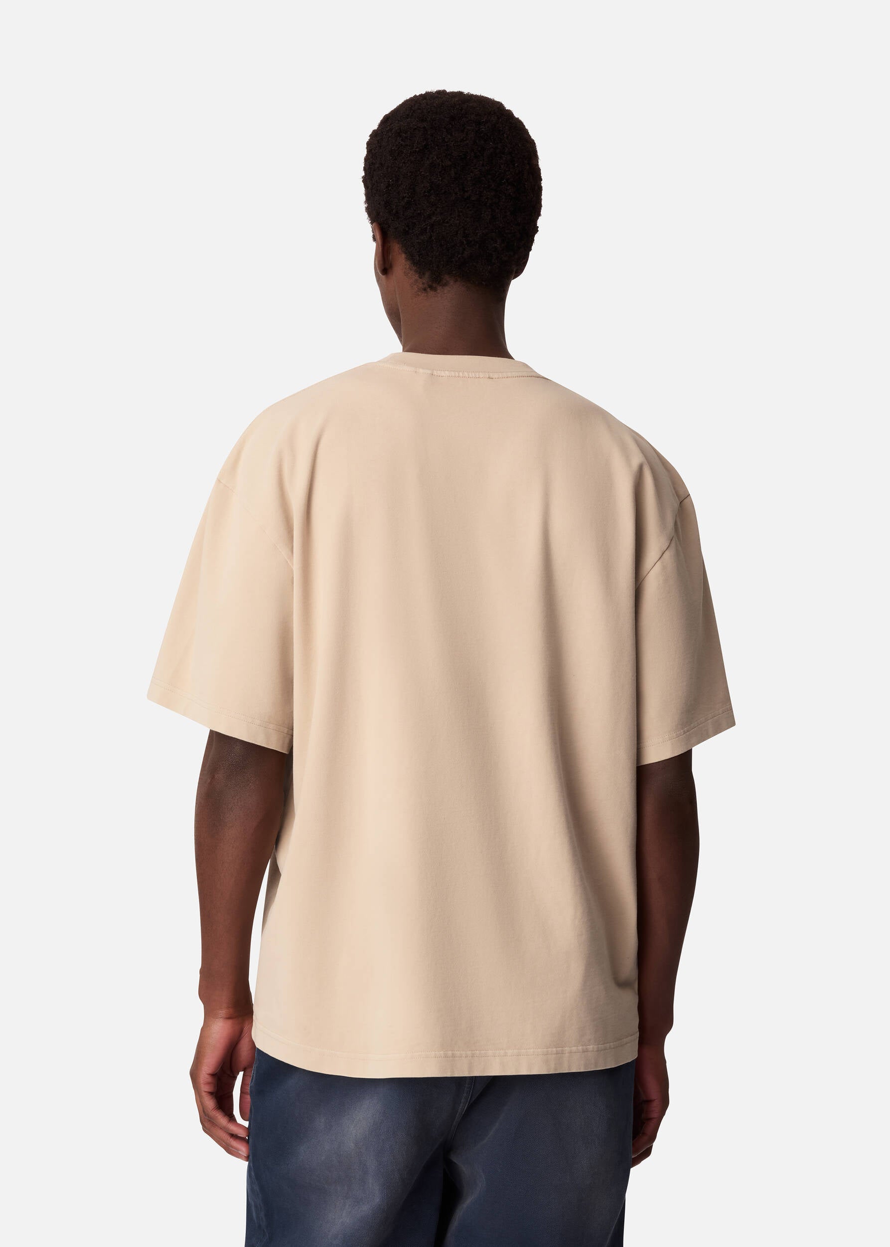 Distort Washed T-Shirt - Dark Beige