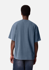 Distort Washed T-Shirt - Mid Blue