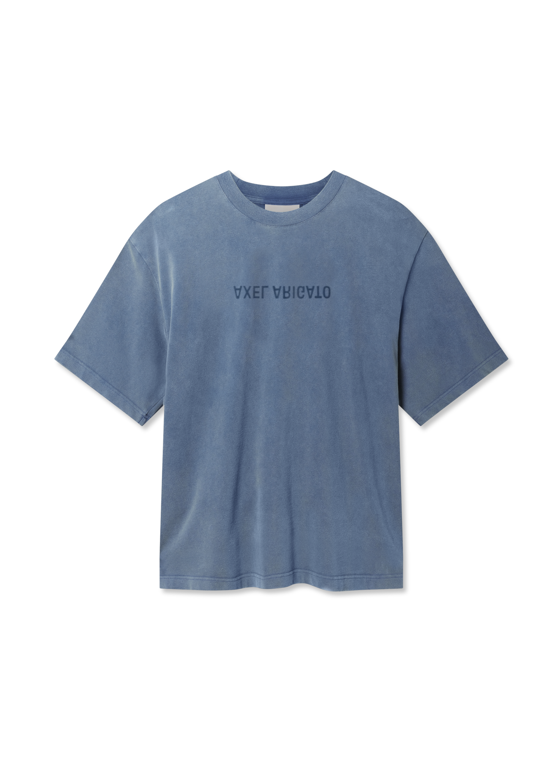 Distort Washed T-Shirt - Mid Blue