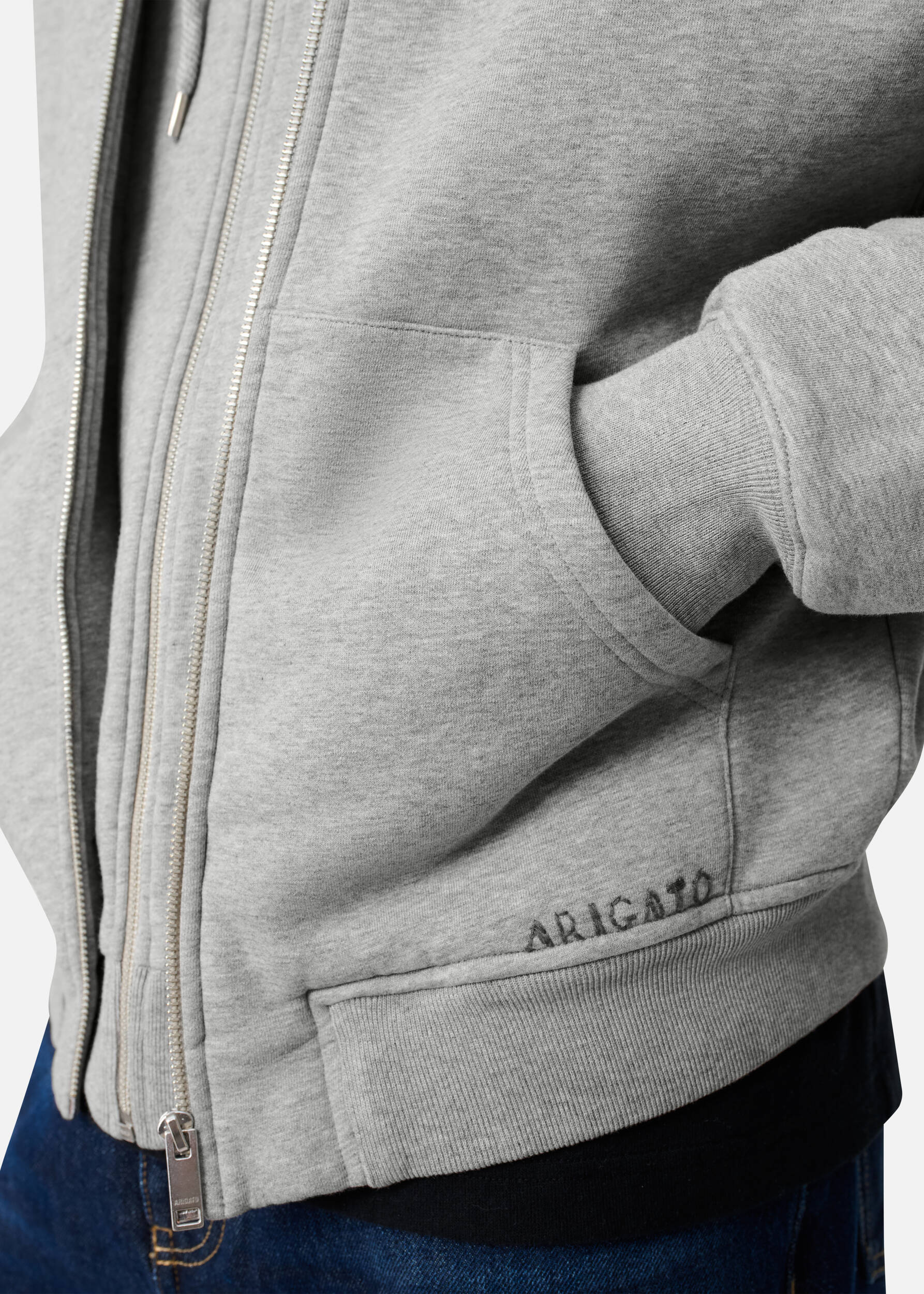 Trey Mélange Hoodie - Grey Melange