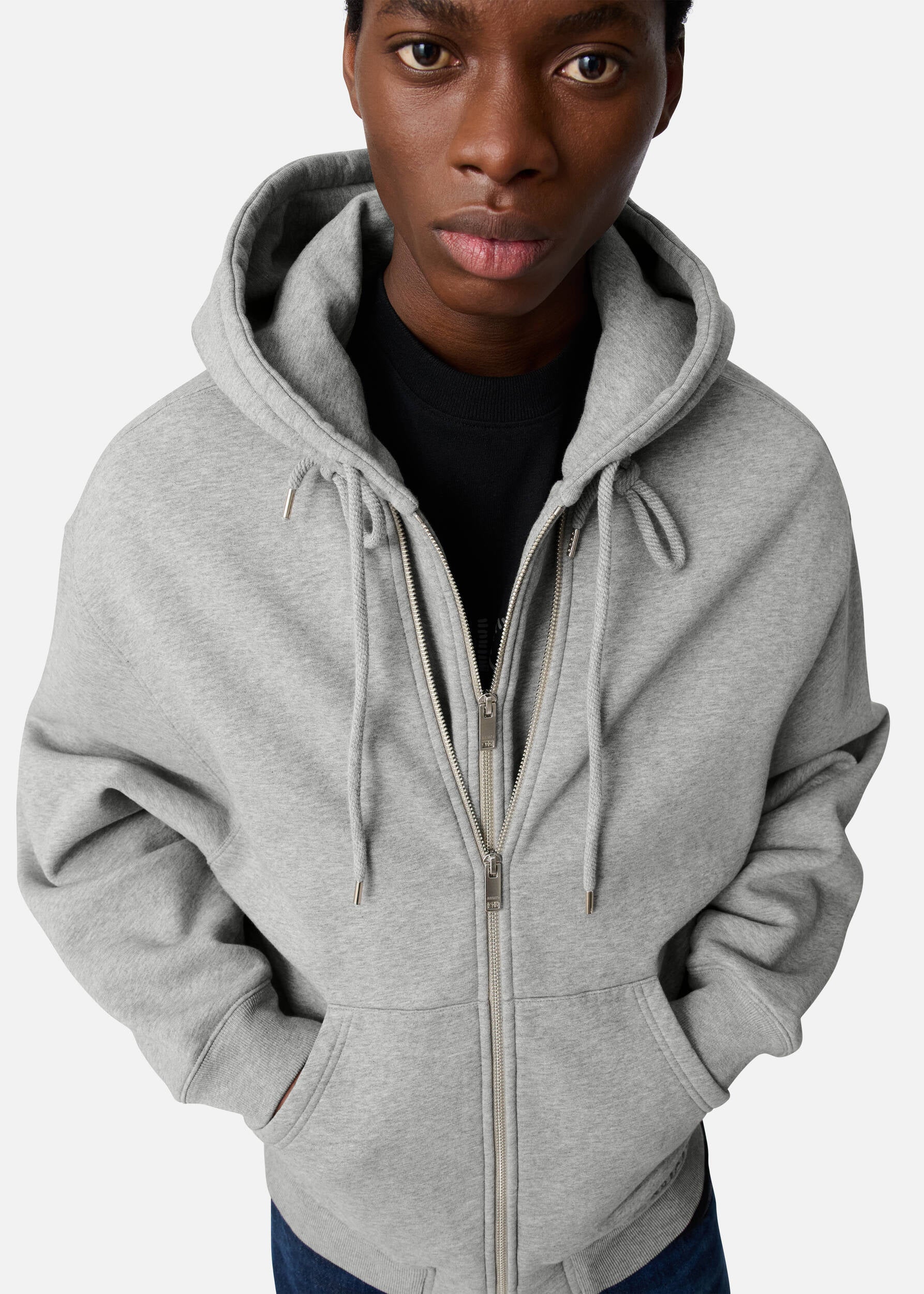 Trey Mélange Hoodie - Grey Melange
