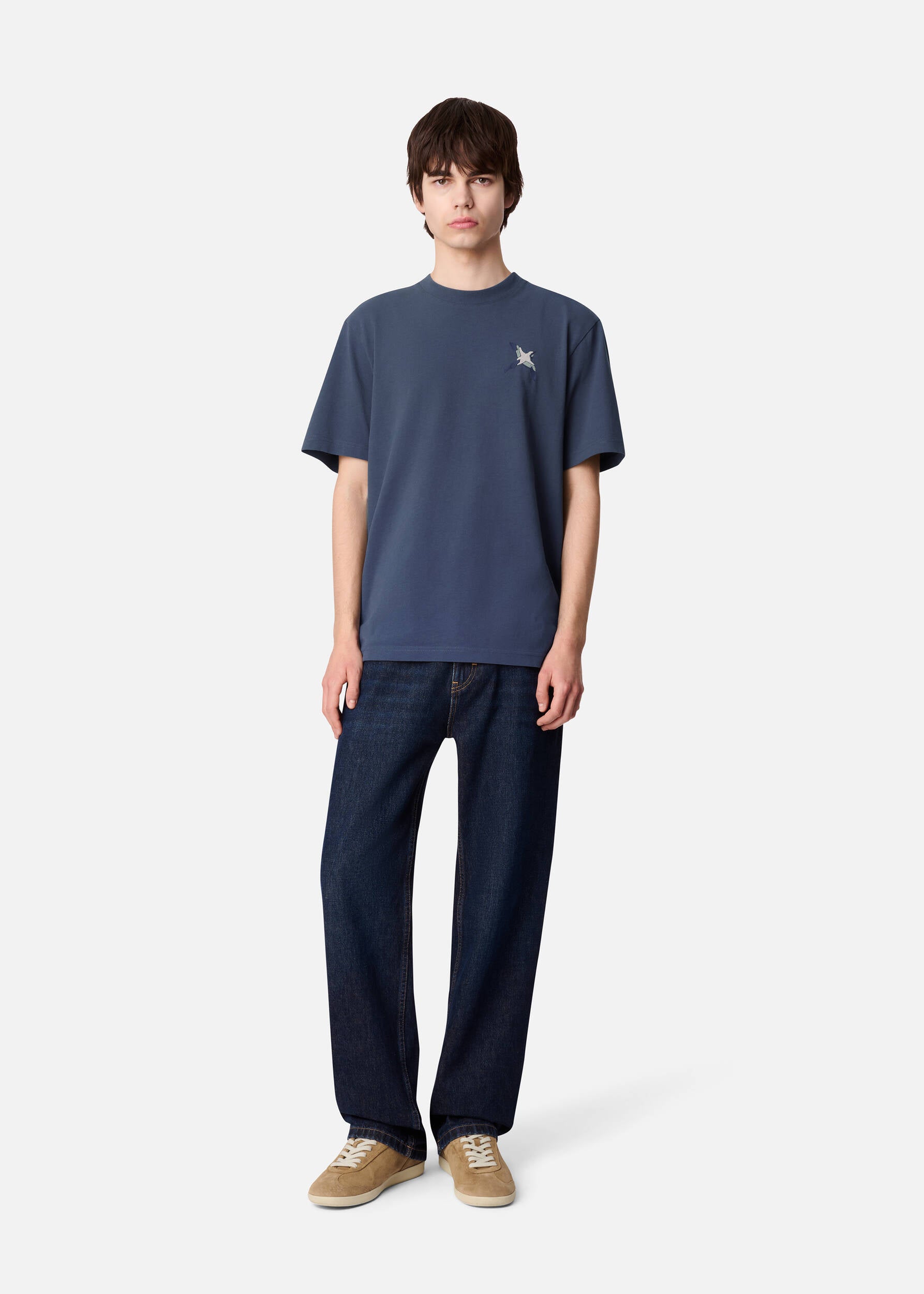 Micro Bee Bird T-Shirt - Smoke Grey