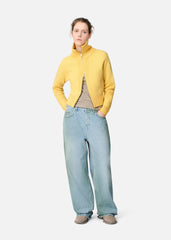 Verve Zip-Up Cardigan - Yellow