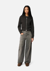 Verve Zip-Up Cardigan - Dark Grey