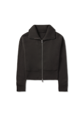 Verve Zip-Up Cardigan - Dark Grey