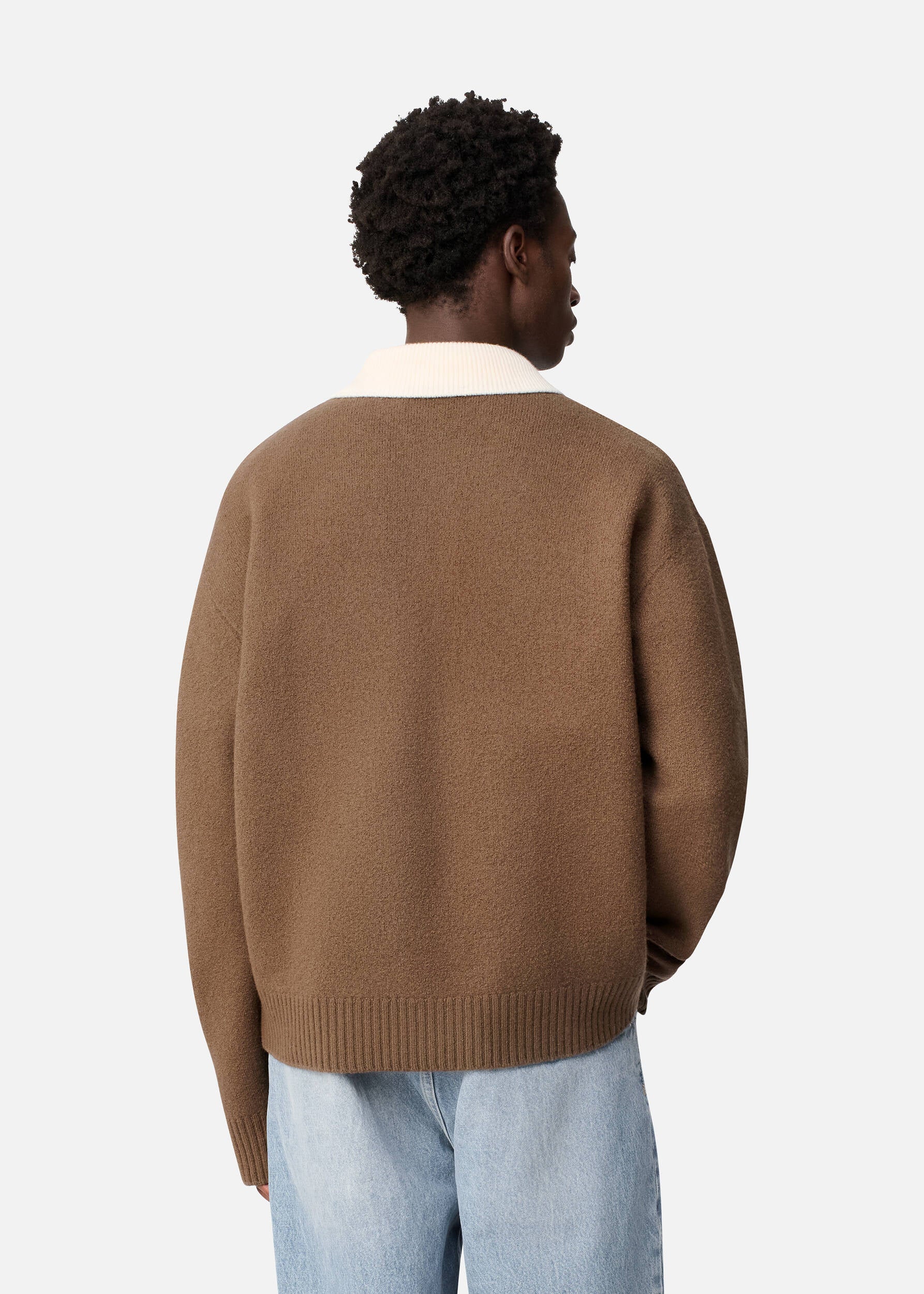 Sonny Polo Sweater - Mid Brown