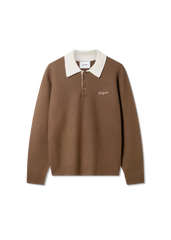 Sonny Polo Sweater - Mid Brown