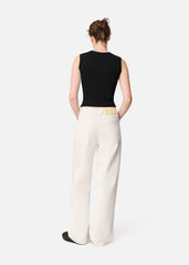 Lidia Straight Jeans - White