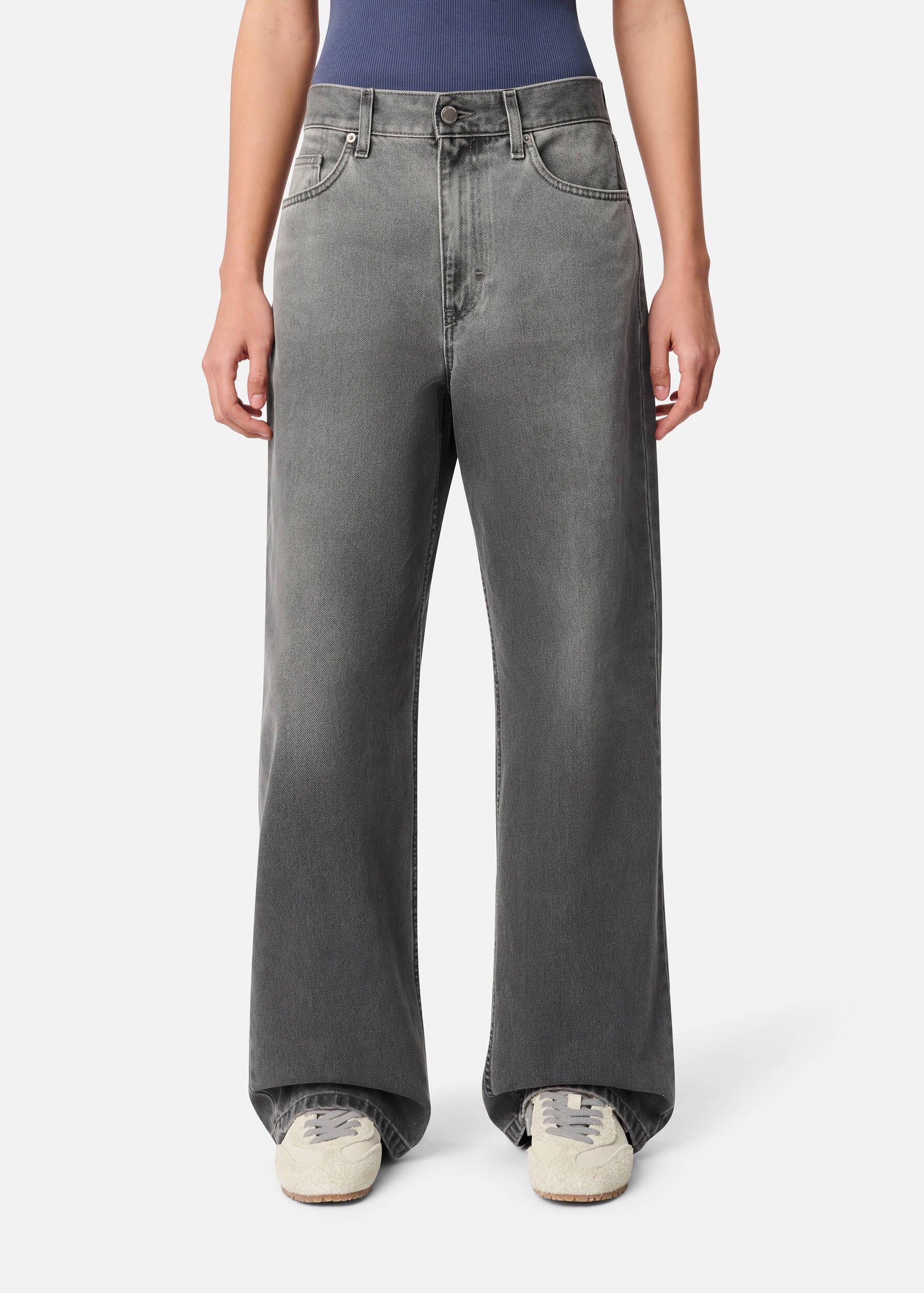 Lidia Straight Jeans - Grey